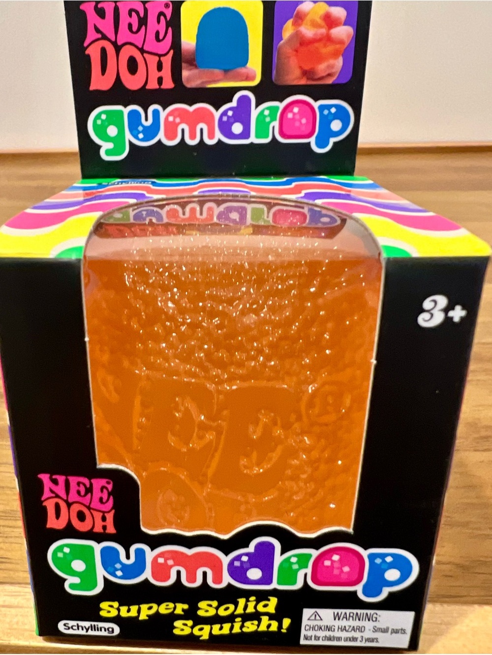 🔥🧡NeeDoh Gumdrop Super Solid Squish - Orange